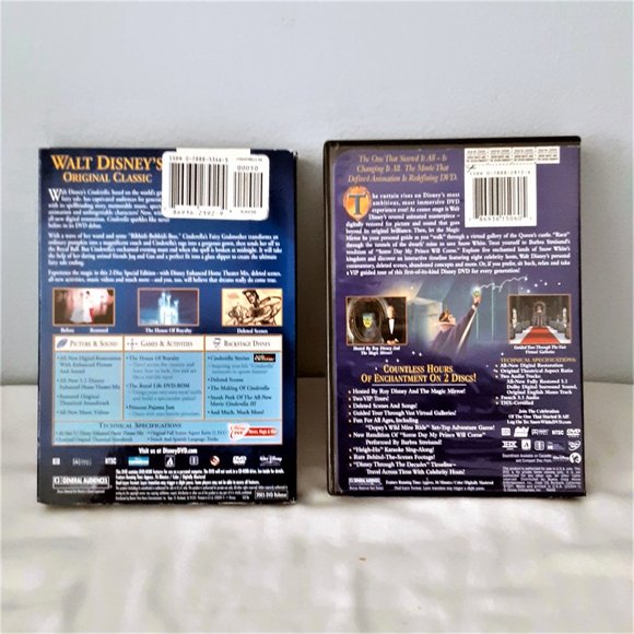 Disney's Cinderella & Snow White Platinum Edition DVD's - Picture 3 of 8